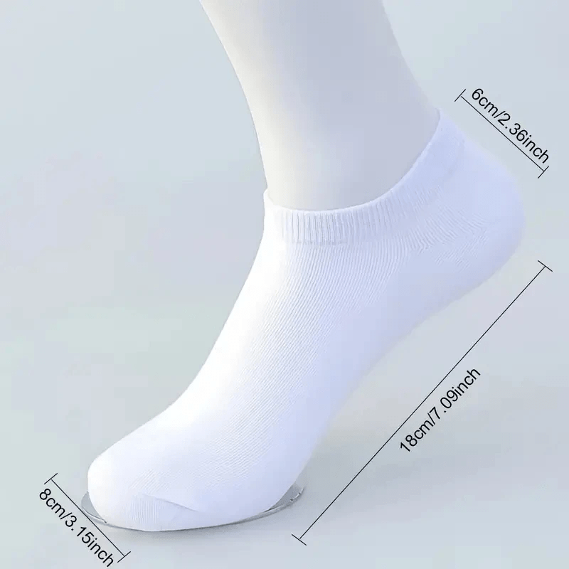 10\u002F20 Pairs Women's Comfy Ankle Socks - Sporty Black & White Solid Color Socks with White Trim - Breathable Athletic Socks for Sports, Gym, Casual Wear - Hand Wash Only - Great Gift & Women