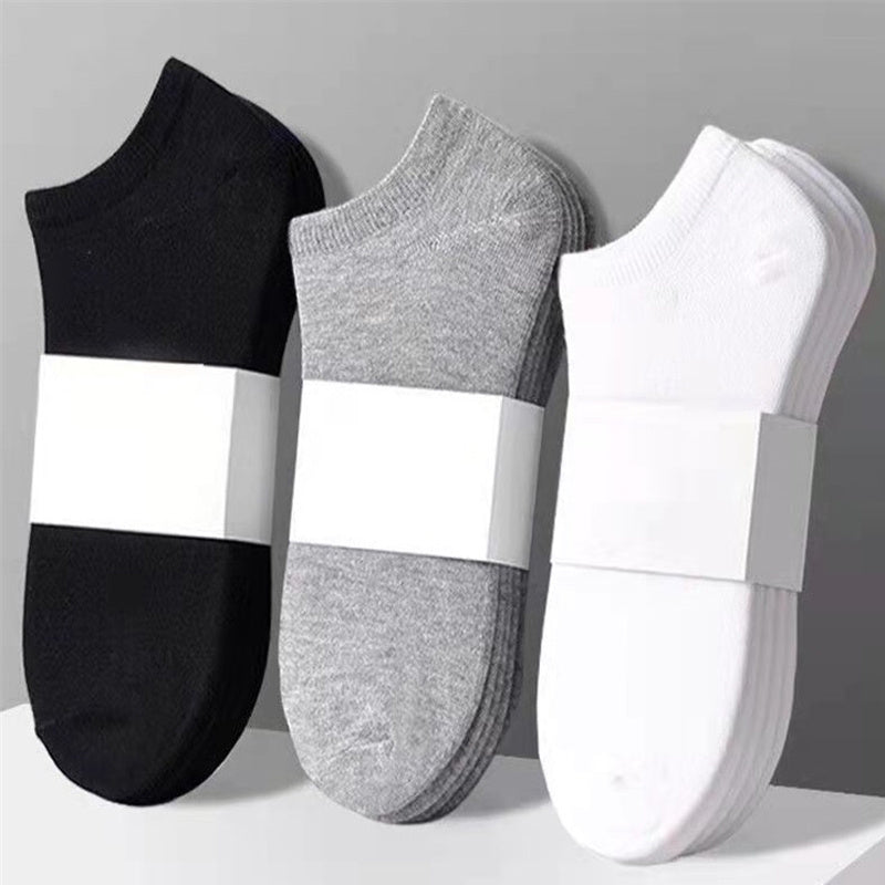 10\u002F20 Pairs Women's Comfy Ankle Socks - Sporty Black & White Solid Color Socks with White Trim - Breathable Athletic Socks for Sports, Gym, Casual Wear - Hand Wash Only - Great Gift & Women